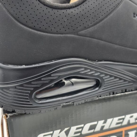 Skechers Work Relaxed Fit Uno SR Sutal Men\'s Black Slip-Resistant Shoes 9.5/10 main image 7
